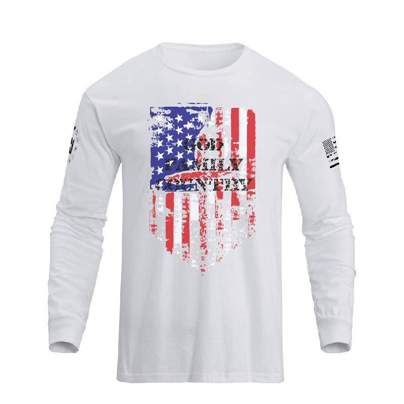 USA FLAG GRAPHIC LONG SLEEVE T-SHIRT