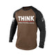 THINK WHILE IT'S STILL LEGAL RAGLAN GRAPHIC LONG SLEEVE T-SHIRT