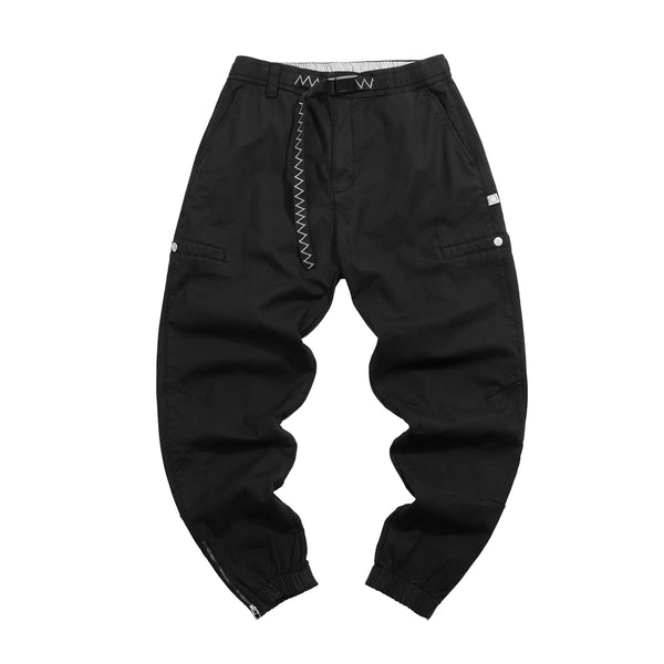 POCKETS FLEECE ZIPPER PANTS