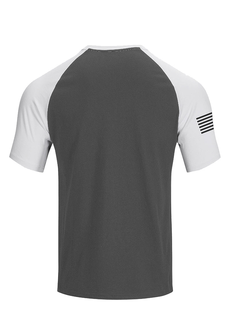 USA FLAG 100% COTTON RAGLAN GRAPHIC TEE