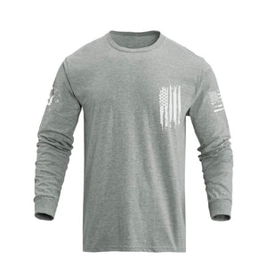 NEW YORK USA FLAG GRAPHIC LONG SLEEVE T-SHIRT