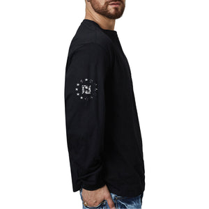 Camiseta con gráfico de manga larga Route 66 para hombre