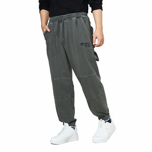 KNITTED DRAWSTRING JOGGER PANTS