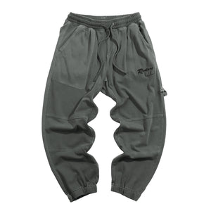 KNITTED DRAWSTRING JOGGER PANTS