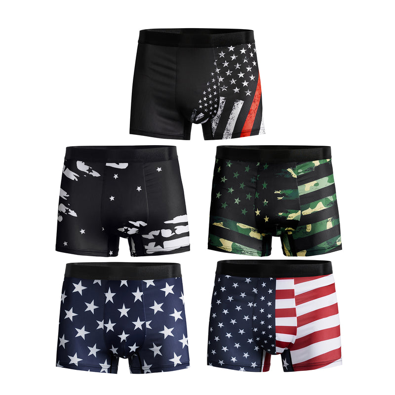 USA FLAG BOXER-5 PACKS