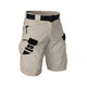 SKULL ZIPPER COLORBLOCK 11'' INSEAM CARGO SHORTS WITH BELT