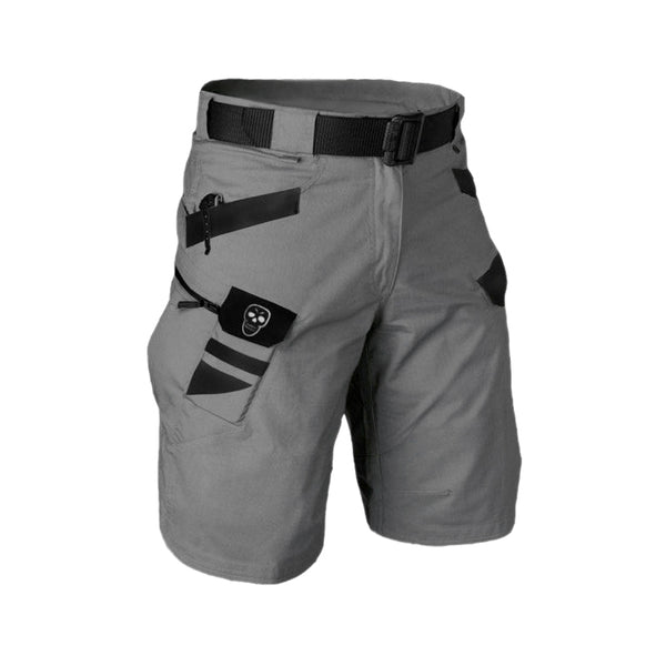 Shorts cargo de corte recto relajado y cómodo de rendimiento 100% algodón para hombre - 18011