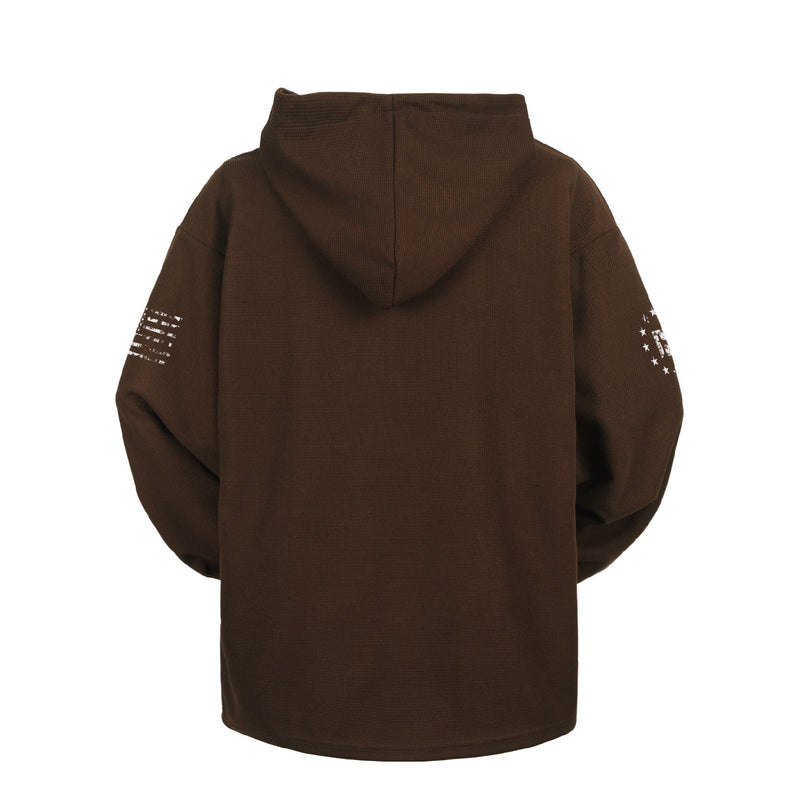 WAFFLE SKULL BREATHABLE HOODIE