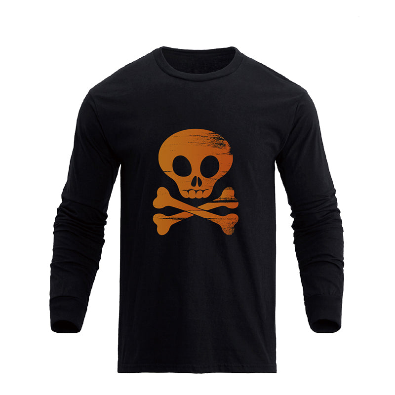 RETRO SKULL GRAPHIC LONG SLEEVE T-SHIRT