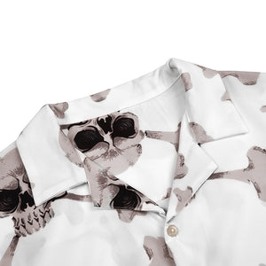SKULL BUTTON DOWN ALOHA SHIRT