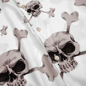 SKULL BUTTON DOWN ALOHA SHIRT
