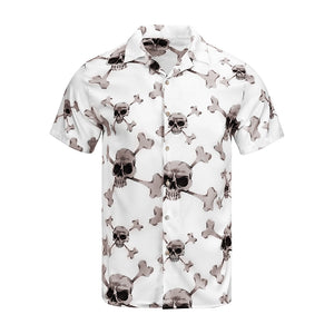 SKULL BUTTON DOWN ALOHA SHIRT