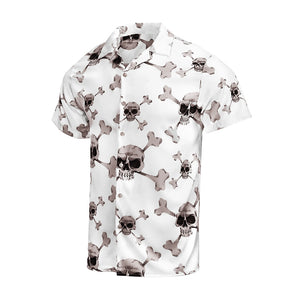 SKULL BUTTON DOWN ALOHA SHIRT