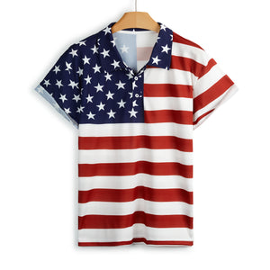 USA FLAG POLO SHIRT