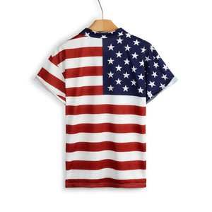 USA FLAG POLO SHIRT