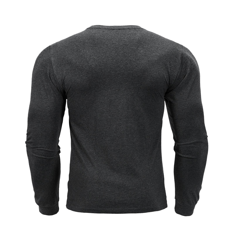 CLASSIC FIT 100% COTTON CREWNECK LONG SLEEVE T-SHIRT