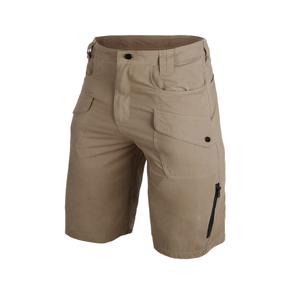 Shorts cargo con múltiples bolsillos, 100% algodón, de alto rendimiento, relajados y cómodos para hombre