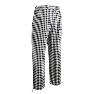 POCKETS PLAID DRAWSTRING PANTS