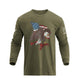 USA FLAG EAGLE GRAPHIC LONG SLEEVE T-SHIRT