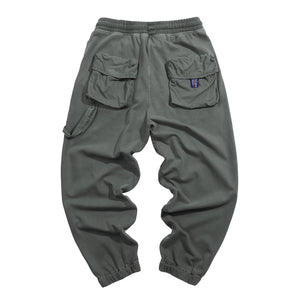 KNITTED DRAWSTRING JOGGER PANTS