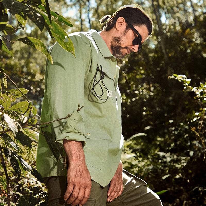 CARABINER 100% COTTON LONG SLEEVE SHIRT JACKET