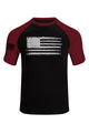 USA FLAG 100% COTTON RAGLAN GRAPHIC TEE