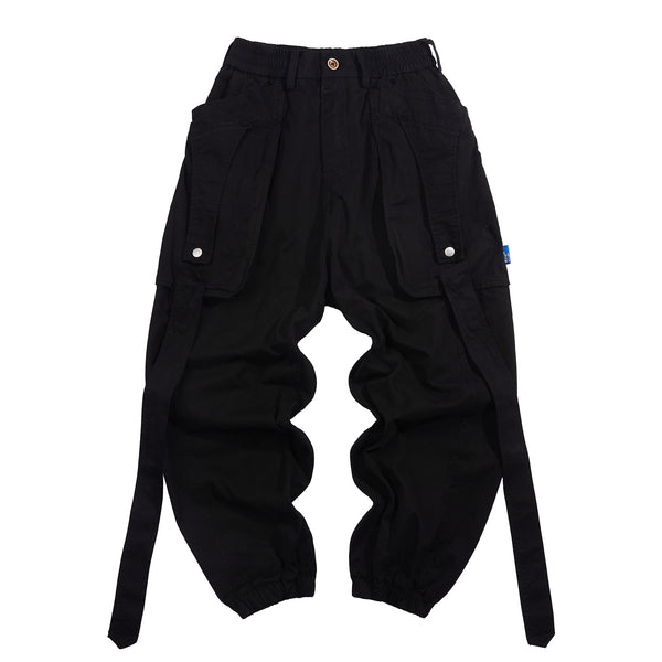 POCKETS STRIP CARGO PANTS