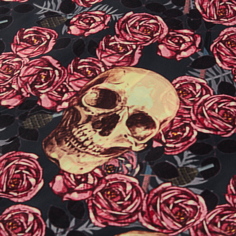 SKULL ROSE ALOHA SHIRT