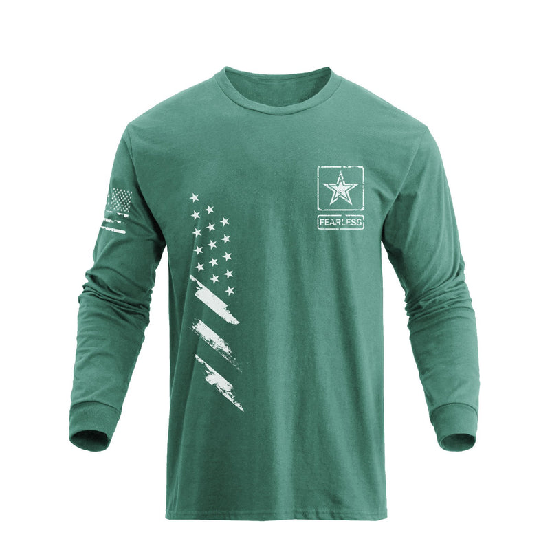 USA FLAG FEARLESS GRAPHIC LONG SLEEVE T-SHIRT