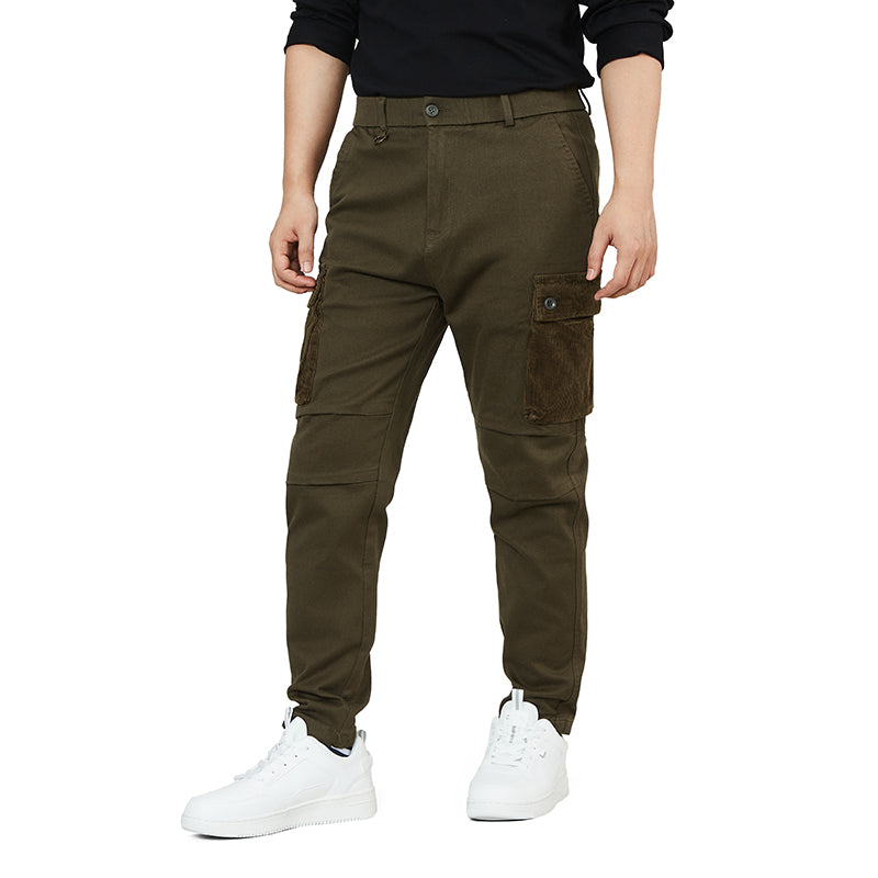 MAPLE LABELED CORDUROY JOGGER PANTS