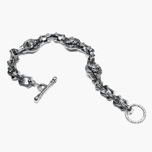 925 STERLING SILVER SKULL BRACELET