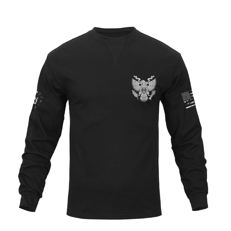 DON'T TREAD ME CREWNECK GRAPHIC LONG SLEEVE T-SHIRT