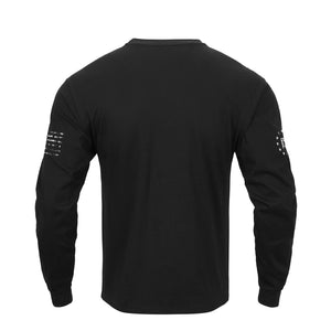 NATIVE AMERICAN CREWNECK GRAPHIC LONG SLEEVE T-SHIRT