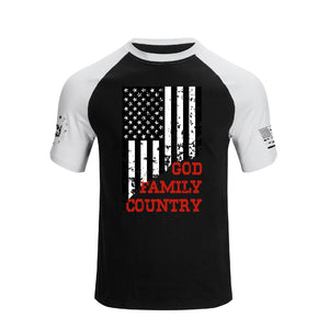 USA FLAG GFC RAGLAN GRAPHIC TEE