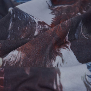 USA FLAG AND EAGLE PRINTED LONG SLEEVE T-SHIRT