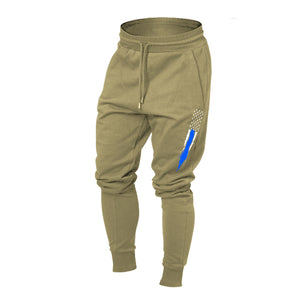 USA FLAG GRAPHIC DRAWSTRING POCKET 100%COTTON JOGGER PANTS