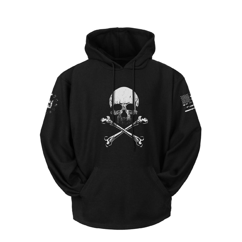 WAFFLE SKULL BREATHABLE HOODIE