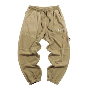 KNITTED DRAWSTRING JOGGER PANTS