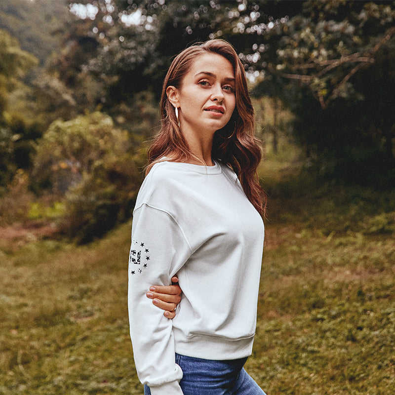 USA FLAG CROSS SWEATSHIRT