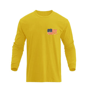 USA FLAG GRAPHIC LONG SLEEVE T-SHIRT