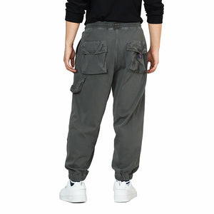 KNITTED DRAWSTRING JOGGER PANTS