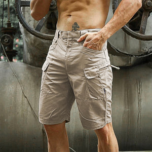 TACTICAL MULTI POCKETS 11'' INSEAM PERFORMANCE CARGO SHORTS WITH BUCKLE BELT