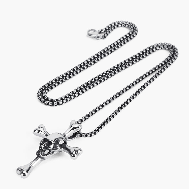 SKULL CROSS PENDANT