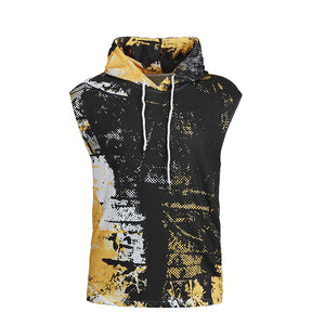 TIED-DYE QUICKDRY HOODED TANK TOP