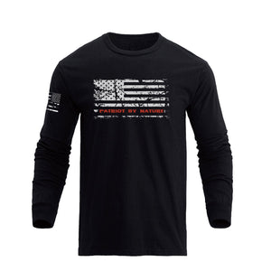 PATRIOT USA FLAG GRAPHIC LONG SLEEVE T-SHIRT