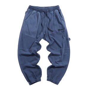 KNITTED DRAWSTRING JOGGER PANTS