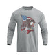 USA FLAG EAGLE GRAPHIC LONG SLEEVE T-SHIRT