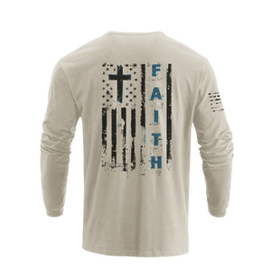 USA FLAG GRAPHIC LONG SLEEVE T-SHIRT