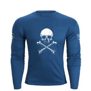 SKULL POCKET GRAPHIC LONG SLEEVE T-SHIRT