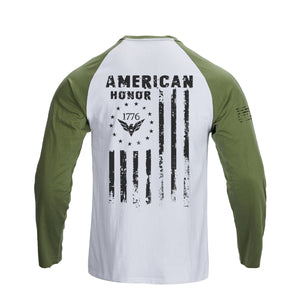 USA FLAG RAGLAN GRAPHIC LONG SLEEVE T-SHIRT